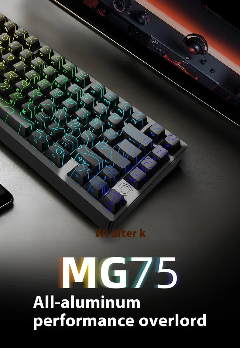 IROK MG75 PRO/MAX Mechanical Keyboard Magnetic Switch Rgb Hot Swap Aluminum Rt0.005 Quick Dismantling Structure Custom PC Gifts