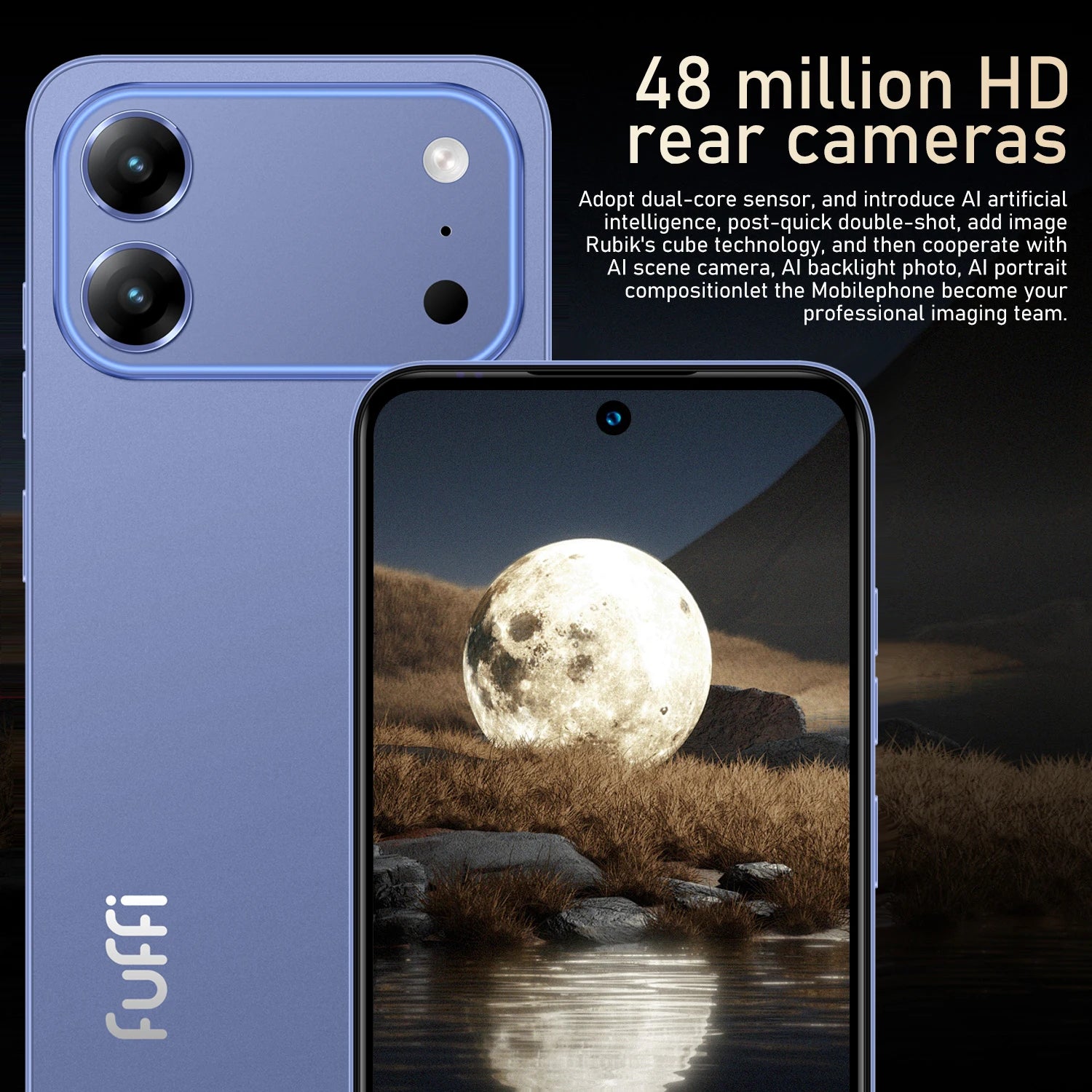 Global Vision 17 Pro Smartphone Android 8GB RAM 256GB ROM 6.67 Inch Phone 5800mAh 720x1612HD 24+48MP 4G Network Mobile Phone