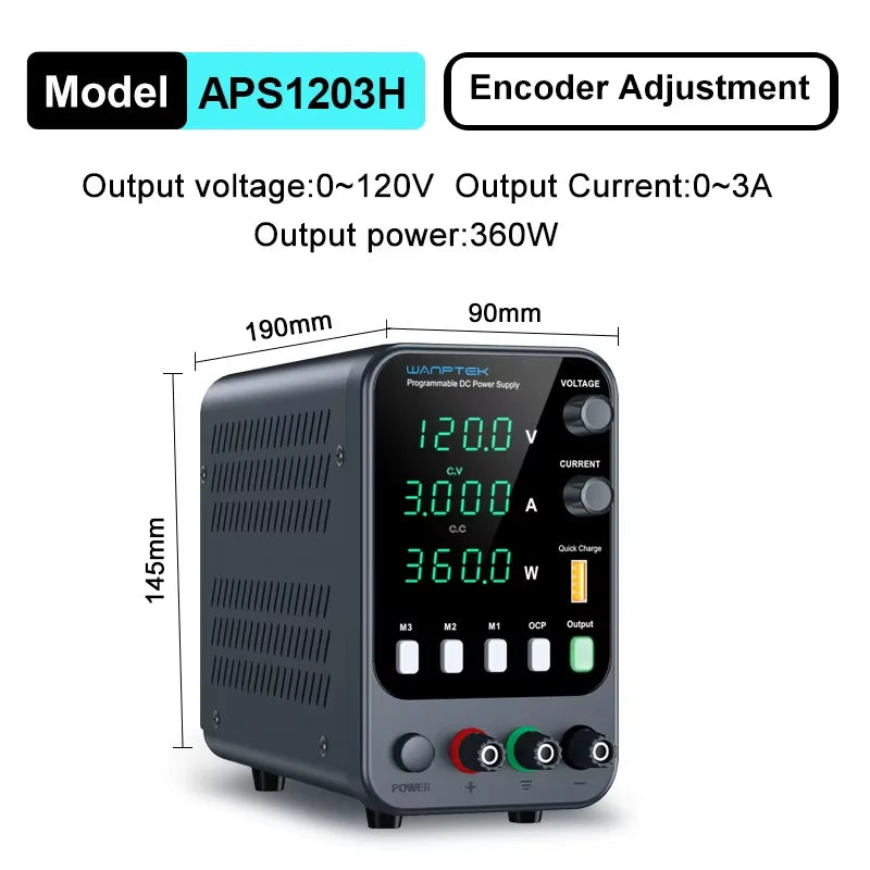 Wanptek Laboratory Power Supply Adjustable 30V 60V 120V For Phone Repair Regulated Lab Bench DC Power Supplies