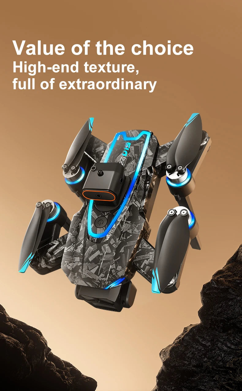 New D13 Drone 4K Professional Three HD Camera with Large Screen 5G WIFI FPV Dron Brushless Optical Flow Hover Folding Quadcopter