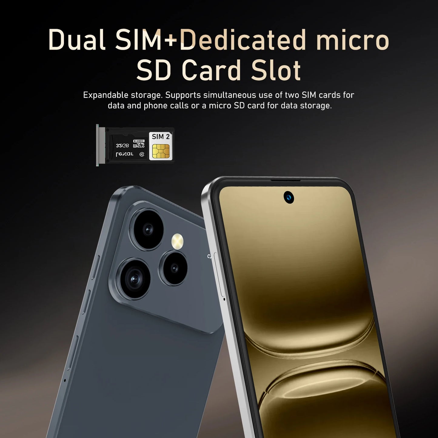 Global Vision M17 Pro Max Smartphone 5G Android 8GB RAM 256GB ROM 6.56 Inch Phone 720x1612HD 24+48MP 4G 5G Network Mobile Phones