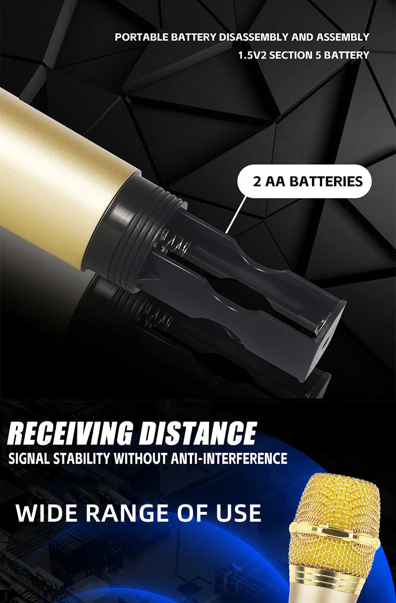 Xiaomi Wireless Microphone 2.4G UHF Fixed Frequency 2 Channels Handheld Micphone For Live Party Karaoke Professional Meeting