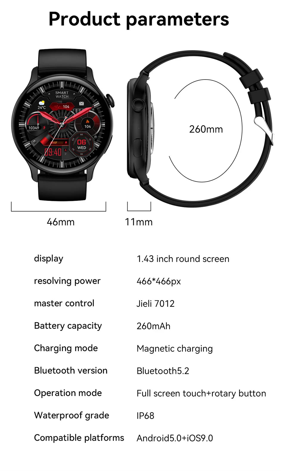2025 Xiaomi New Real AMOLED HD Smartwatch Ladies Health Monitoring AI Voice Bluetooth Call Smart Watch