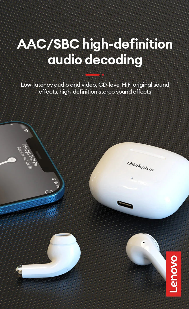 Lenovo LP40 Pro Translation Earburds TWS Bluetooth Real Time Translation Long Endurance AI Earphones Travel Translator Headset