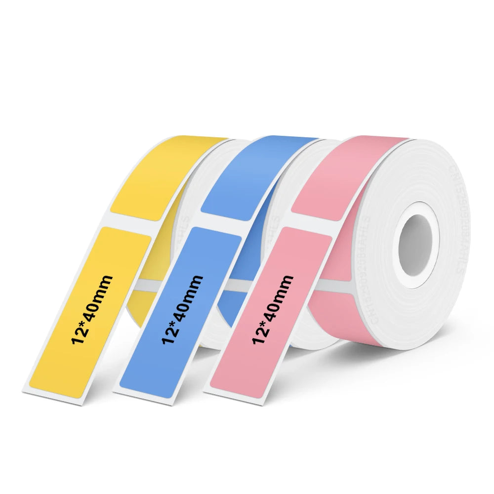 Portable Mini Label Printer D12 Bluetooth Inkless Thermal Printer Connect Phone Edit Printing Self Adhesive Sticker Labeller