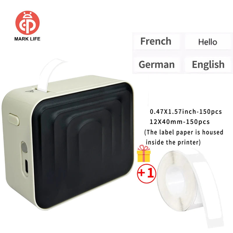 Marklife Mini Smart Label Printer B1 D110 B21 M1 Bluetooth Inkless Sticker Printer For Office Kitchen School To Gift/Marking