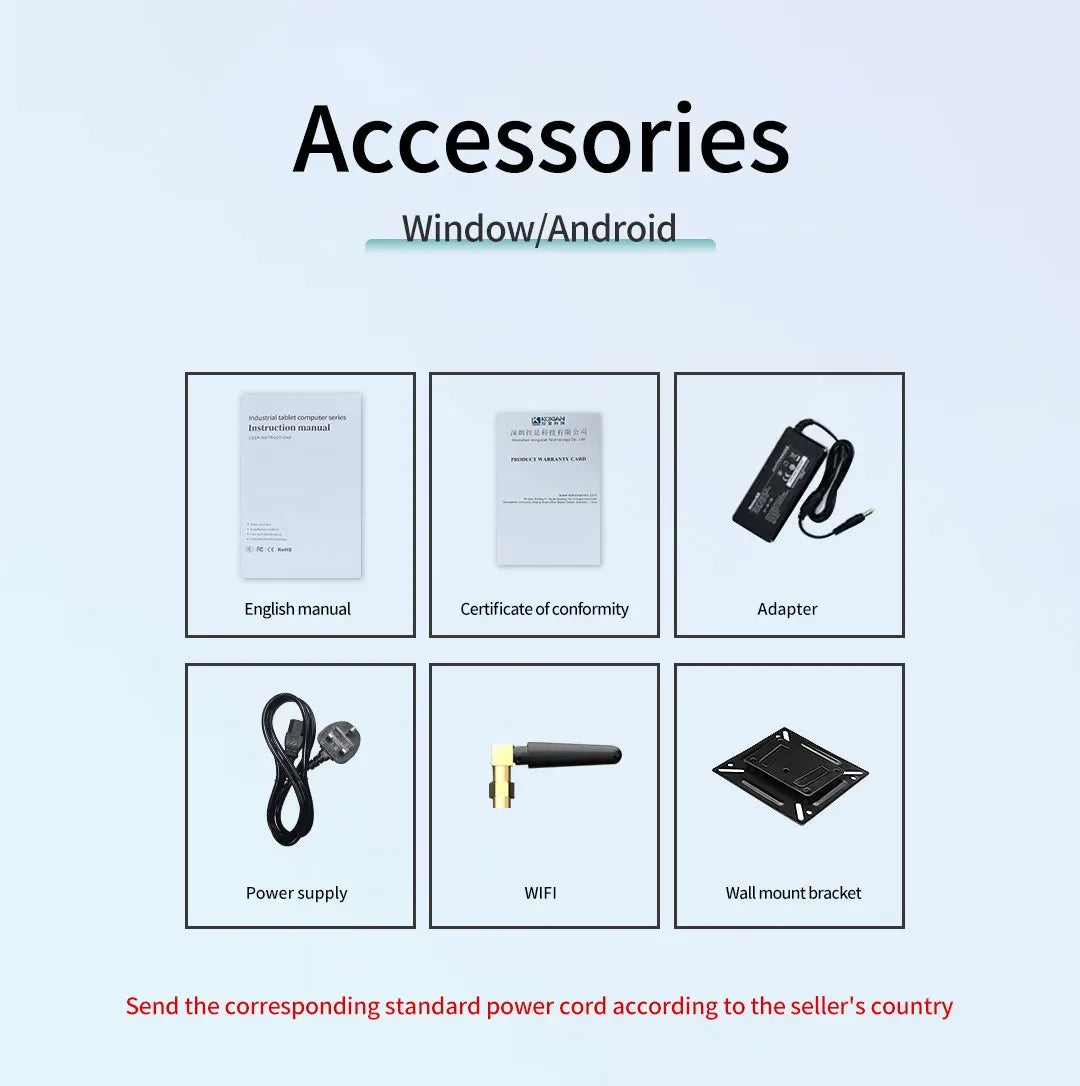 18.5 Inch All in One Capacitive Touch PC Industrial Panel PC VESA Installation 100*100 75*75 MM WIN 10 or 11 OS