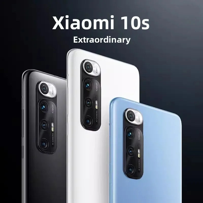 Xiaomi 10S Smartphone Snapdragon 870 108MP Camera 4780mAh 33W Fast Charge Harman Kardon Stereo Mobile Phones Smartphone
