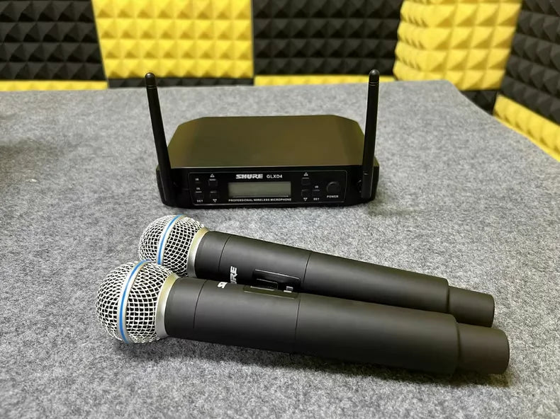 Shure GLXD4 Beta 58a UHF Wireless Microphone System Professional Handheld Dynamic Speaker for Stage Sing Voice Party