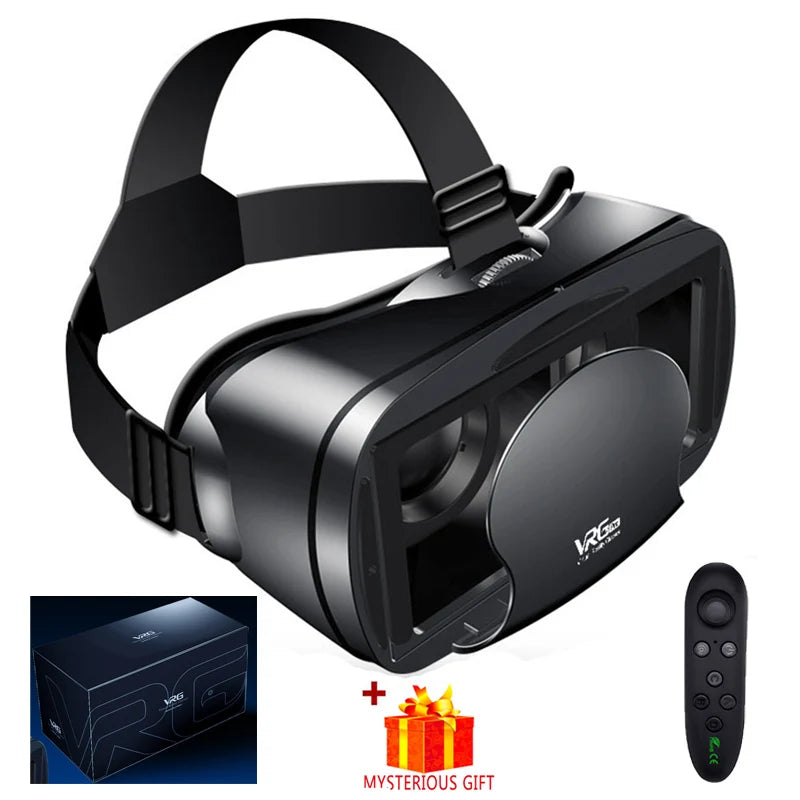 3D VR Headset Smart Virtual Reality Glasses Helmet for Smartphones Phone Lenses Headphones 7 Inches Binoculars Goggles Devices