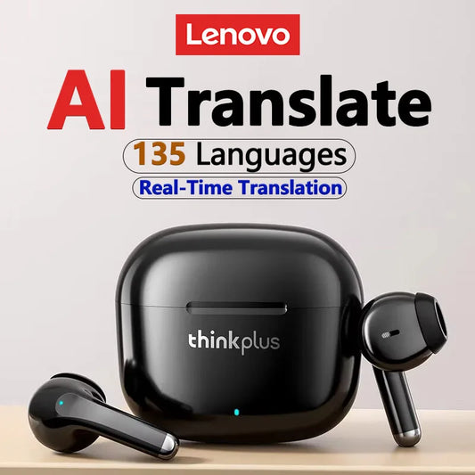 Lenovo LP40 Pro Translation Earburds TWS Bluetooth Real Time Translation Long Endurance AI Earphones Travel Translator Headset
