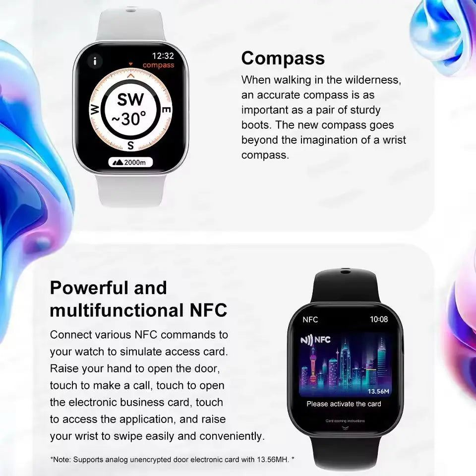 2025 GPS Smart Watch Women Series 10 Screen Bluetooth Call Heart Rate Blood Pressure Men Smartwatch for Apple Watch IWO Watch 10