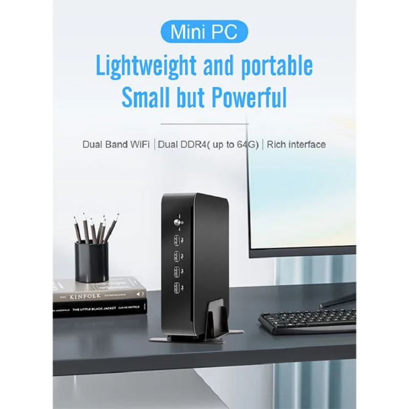 12th Gen Mini PC Gamer Intel I7 1265u I5 1235U 10 Core 12 Threads 2*DDR4 M.2 NVME SSD HD Win11 Office Mini Computer WiFi6