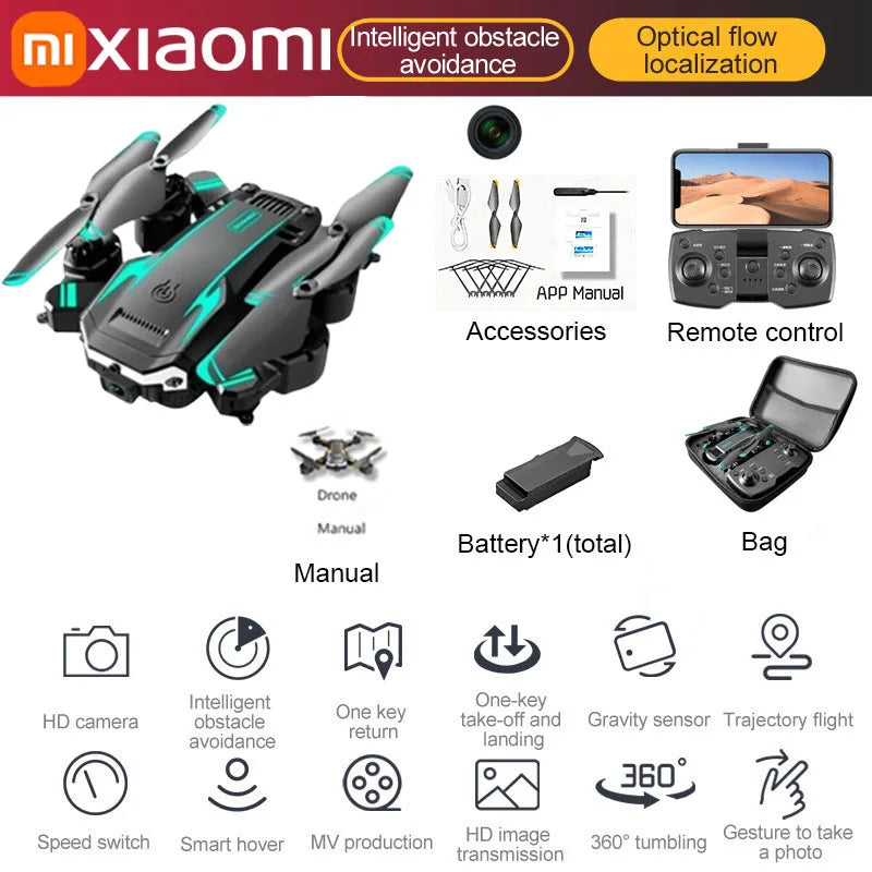 Xiaomi S6 pro Drone Aerial 8K HD Professional Foldable Obstacle Avoidance Quadcopter Dual Camera GPS WIFI RC UAV Christmas Gifts