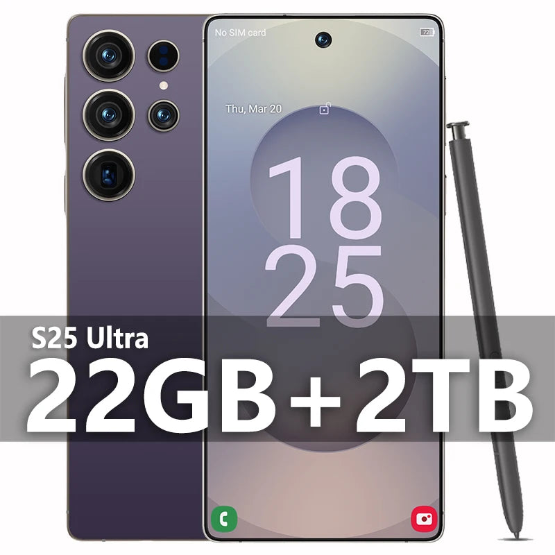 2025 Original S25 ultra Pad Tablet PC 7.3 inch HD 4K Android 13 22GB+2TB 8000mAh Battery 4G 5G Dual Sim Card GPS Google Tab