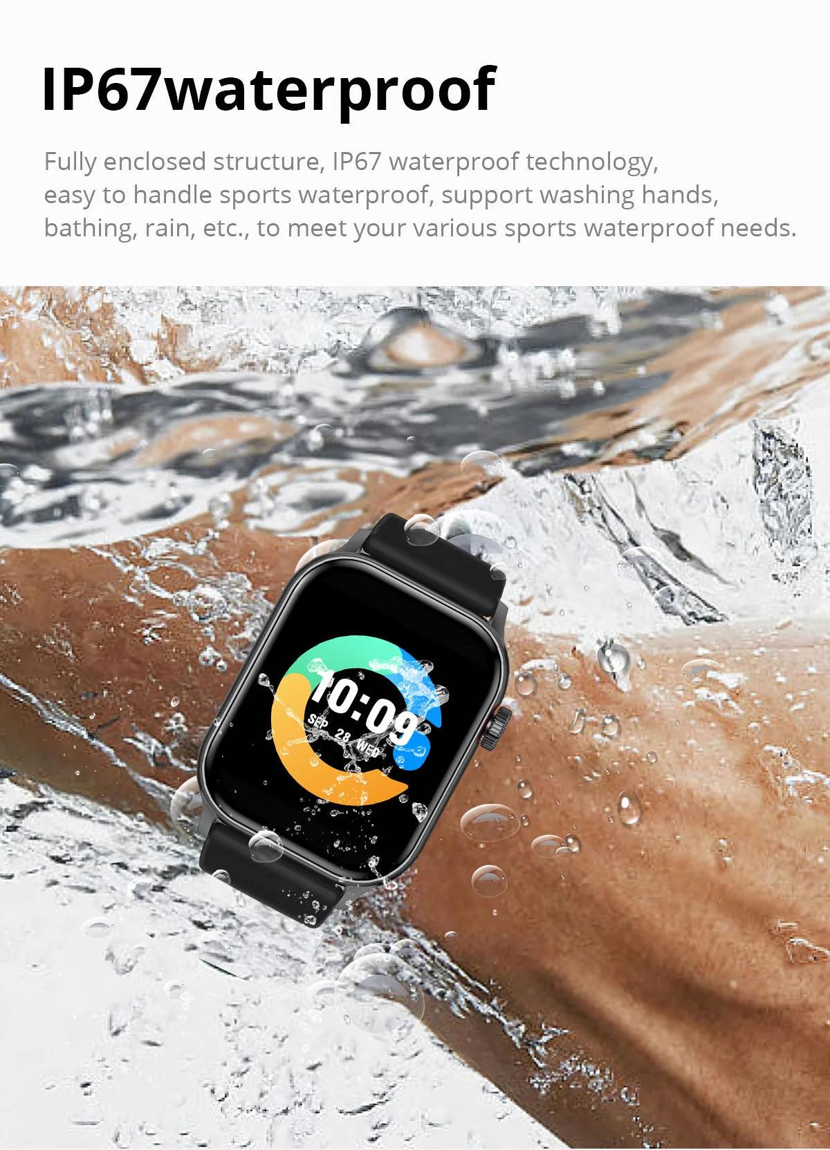 COLMI P78 AMOLED Smartwatch 1.95'' Display with Flashlight & Voice Calling 100+ Sports Mode Health Monitor Men Women Smart Watch