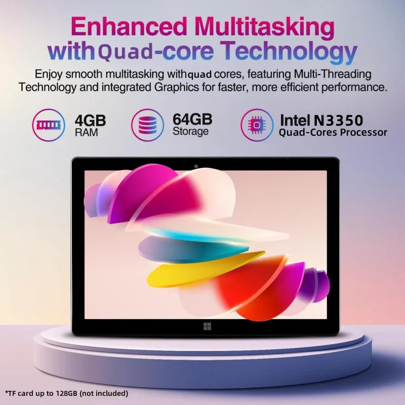 Big Sales Type-C Intel N3350 Windows 11 Tablet PC 10.1 INCH 4GB RAM 64GB ROM 64bit 4-Cores 1920 x 1200 IPS Resolution 1*USB 3.0