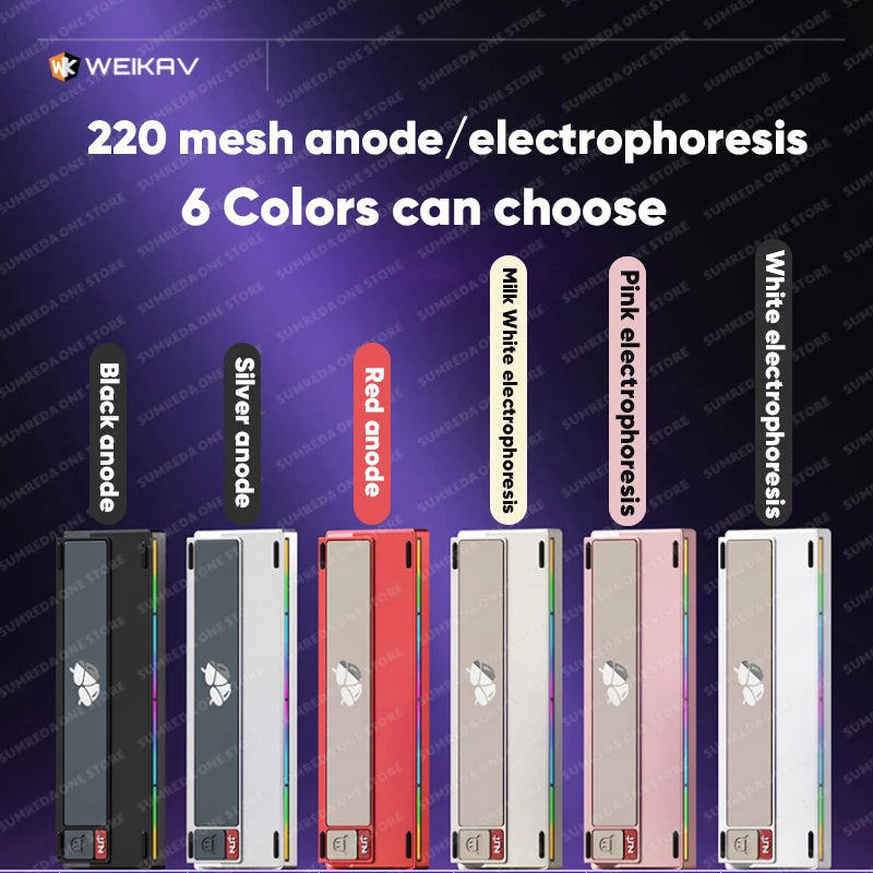 Sugar65 V2 Lucky65 V2 Aluminum Alloy Mechanical Keyboard 3-Mode Customization 2.4g Bluetooth Hotswap Gasket RGB Gaming Keyboard