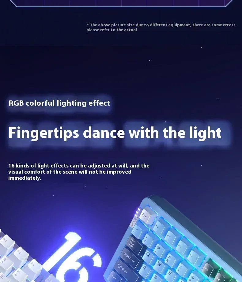 LEOBOG Hi86 Mechanical Keyboard Three-mode Aluminum Alloy Hot-Swap RGB Light Gasket Game Keyboard Customized Esports Accessories