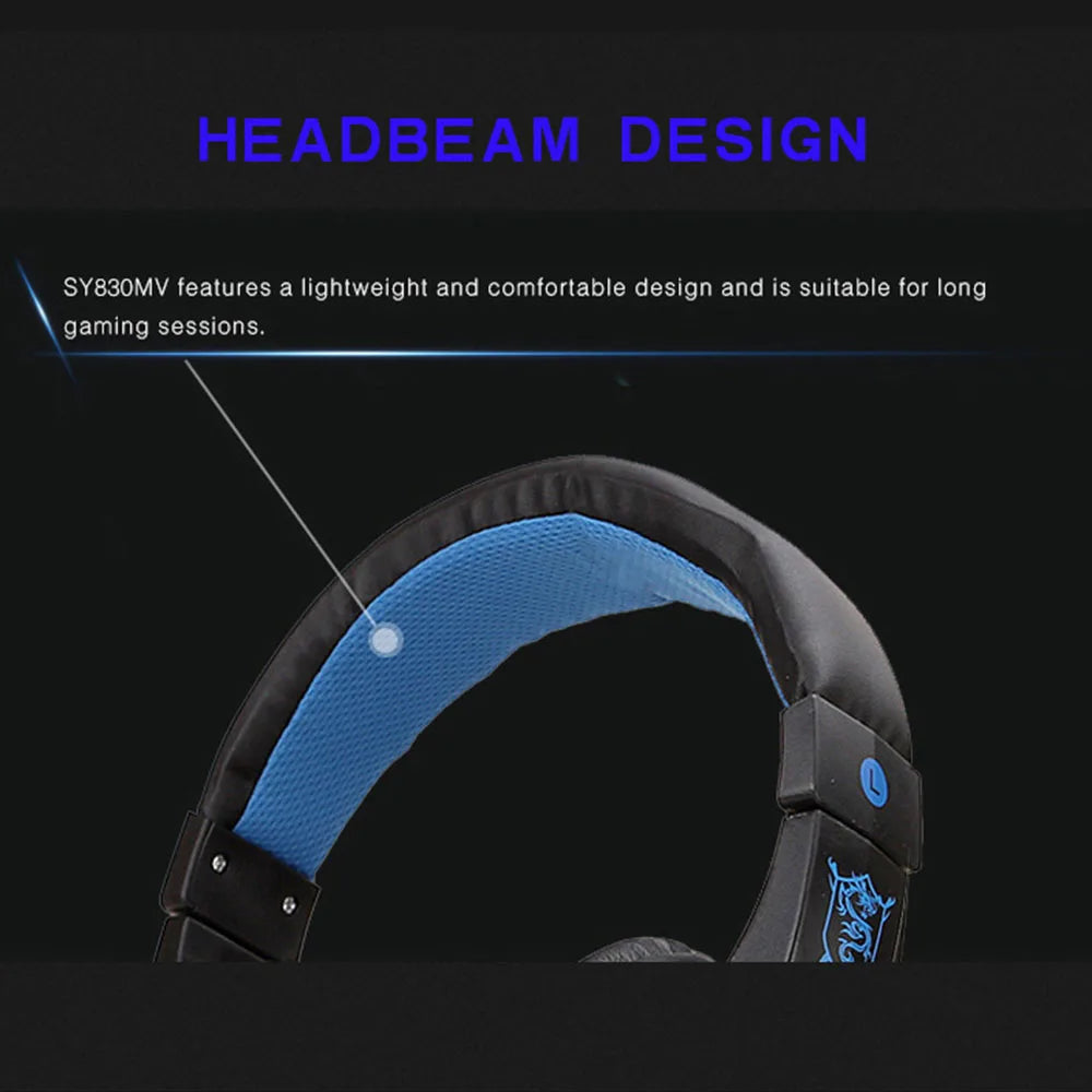 New Gaming Headphones Headset With LED Light Deep Bass Stereo Wired Gamer Earphone Mic for PS4 Xbox PC Laptop Phone One Switch