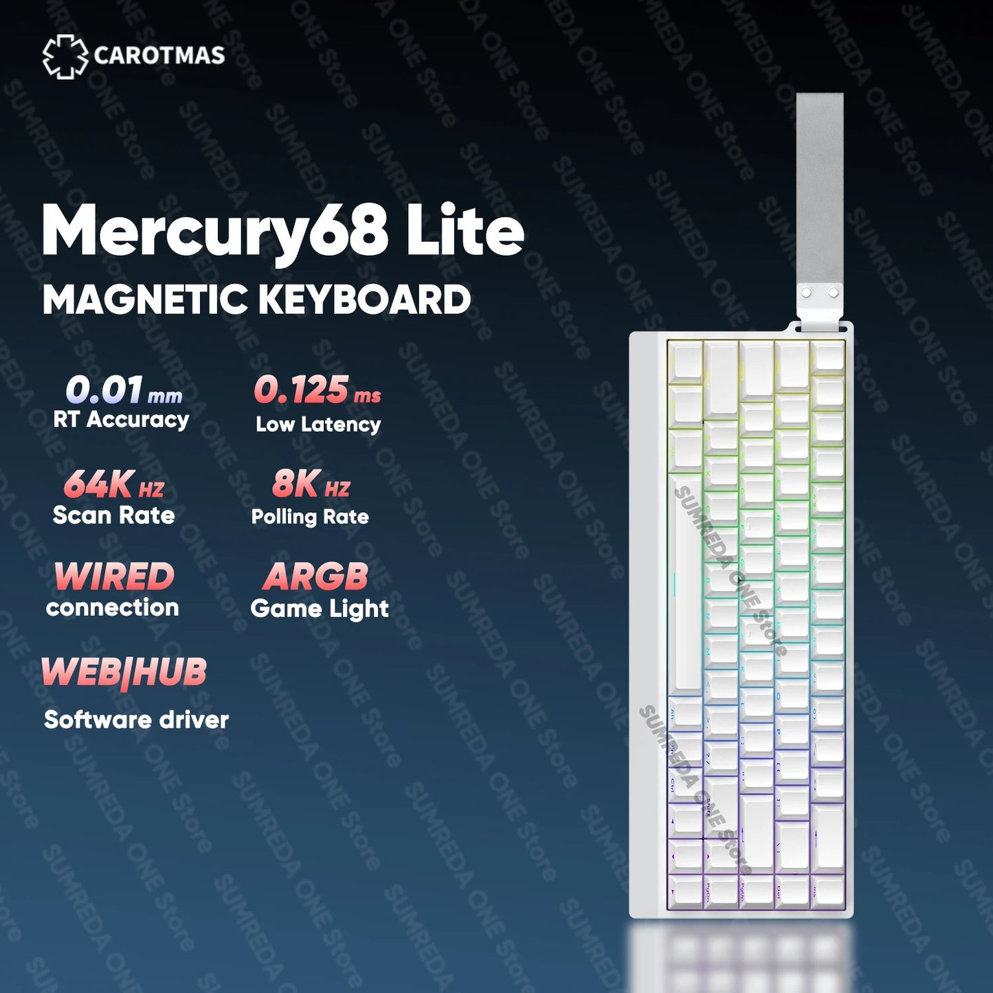 IROK Carotmas Mercury68 Max mars68 pro Mercury 68 Gaming Magnetic Mechanical Keyboard Rapid Trigge 0.001 8K Wired Gamer Keyboard