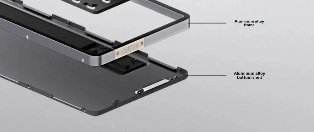 Lofree Flow Series Low-Profile Wireless Mechanical Keyboard Aluminum Gasket 2-Mode Bluetooth Wired Type-c Office Portable Typing