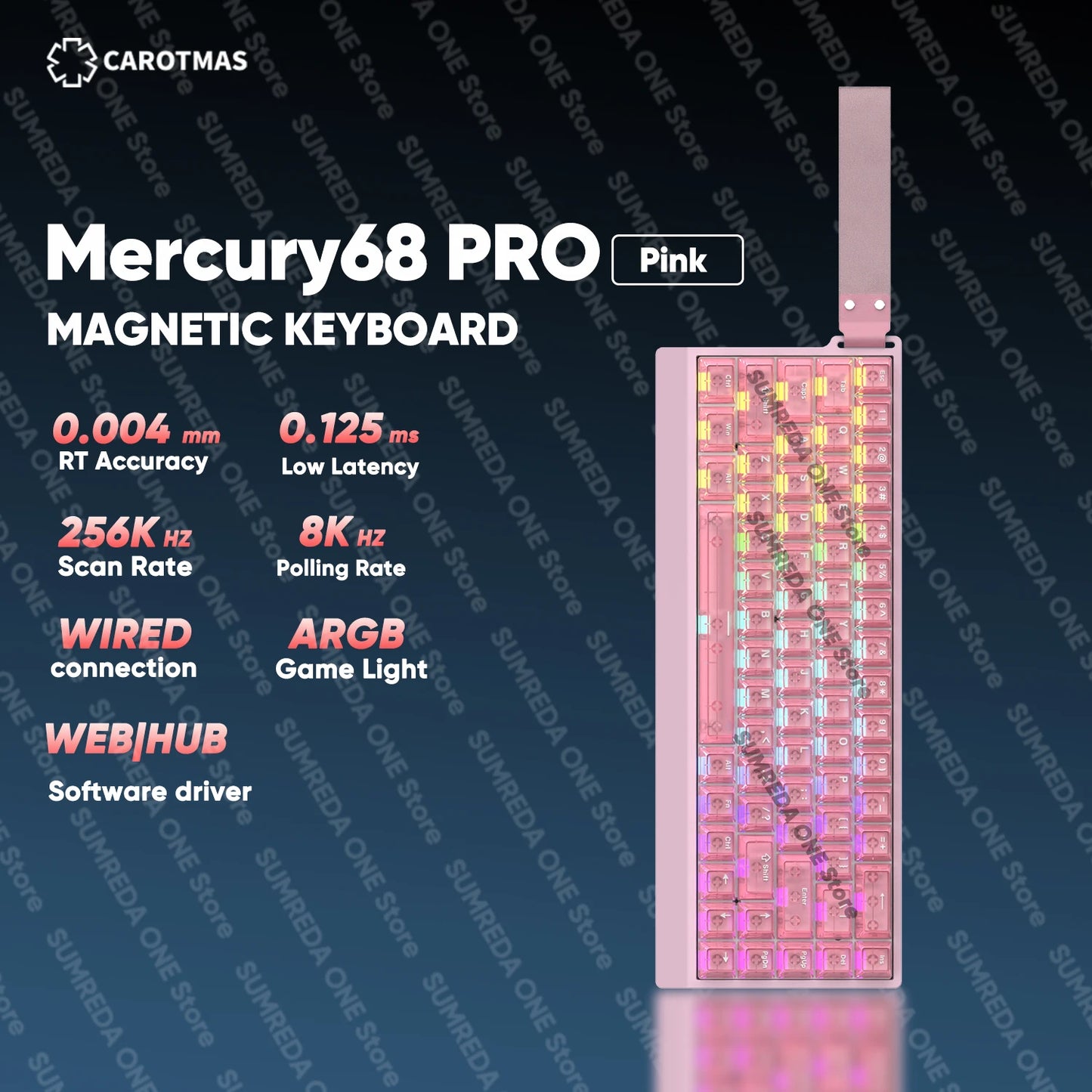 IROK Carotmas Mercury68 Max mars68 pro Mercury 68 Gaming Magnetic Mechanical Keyboard Rapid Trigge 0.001 8K Wired Gamer Keyboard
