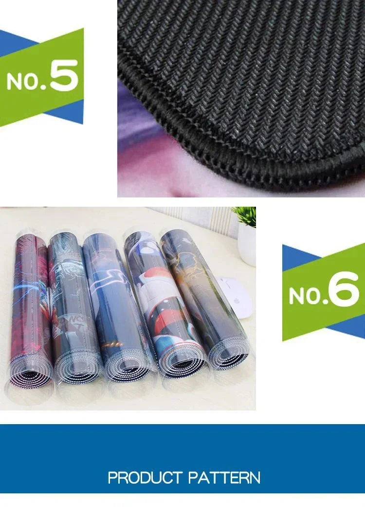 Japan Anime My Hero Academia Mousepad Bakugou Katsuki Large Lock Edge Keyboard Pad For Gamer Computer Desk Mats Anti-slip Rubber