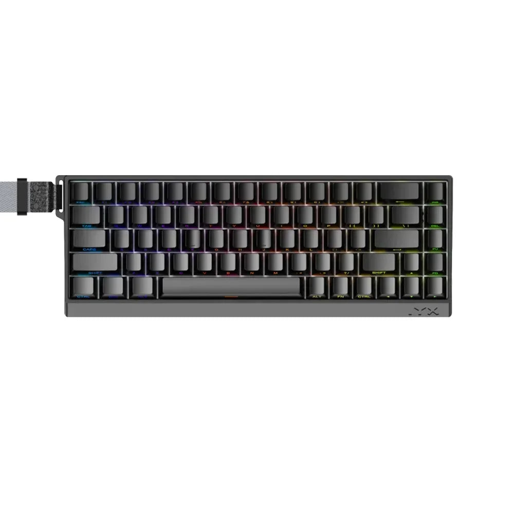 IYX MU68 Pro Mechanical Keyboard Magnetic Switch 8k RT0.04 RGB Backlit Hot Swap E-sports Gamer Keyboard Wired Aluminium Alloy