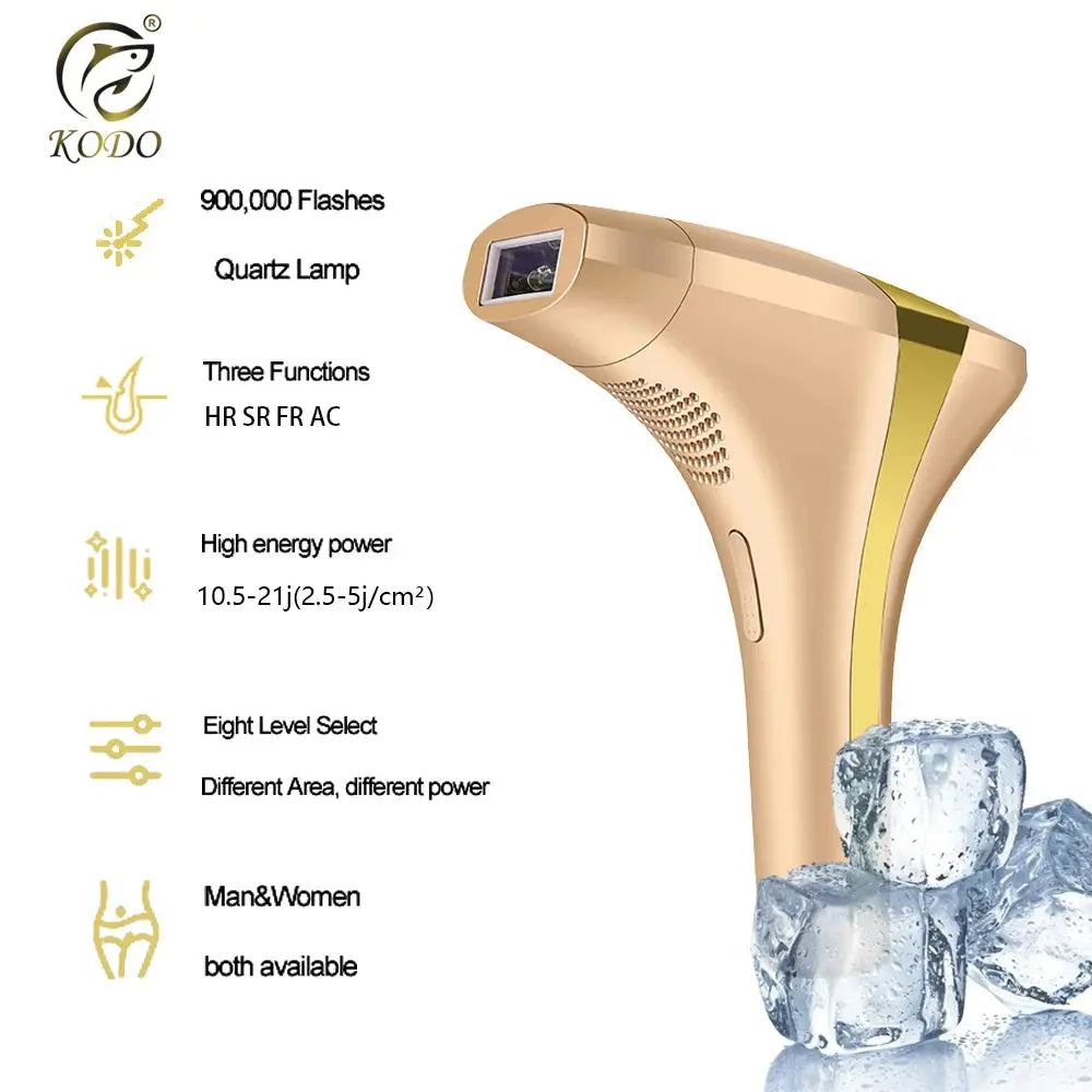 KODO 2026 High-end customization ice Laser Hair removal Laser Epilator Permanent IPL Painless Photoepilator 4 in 1 face and body