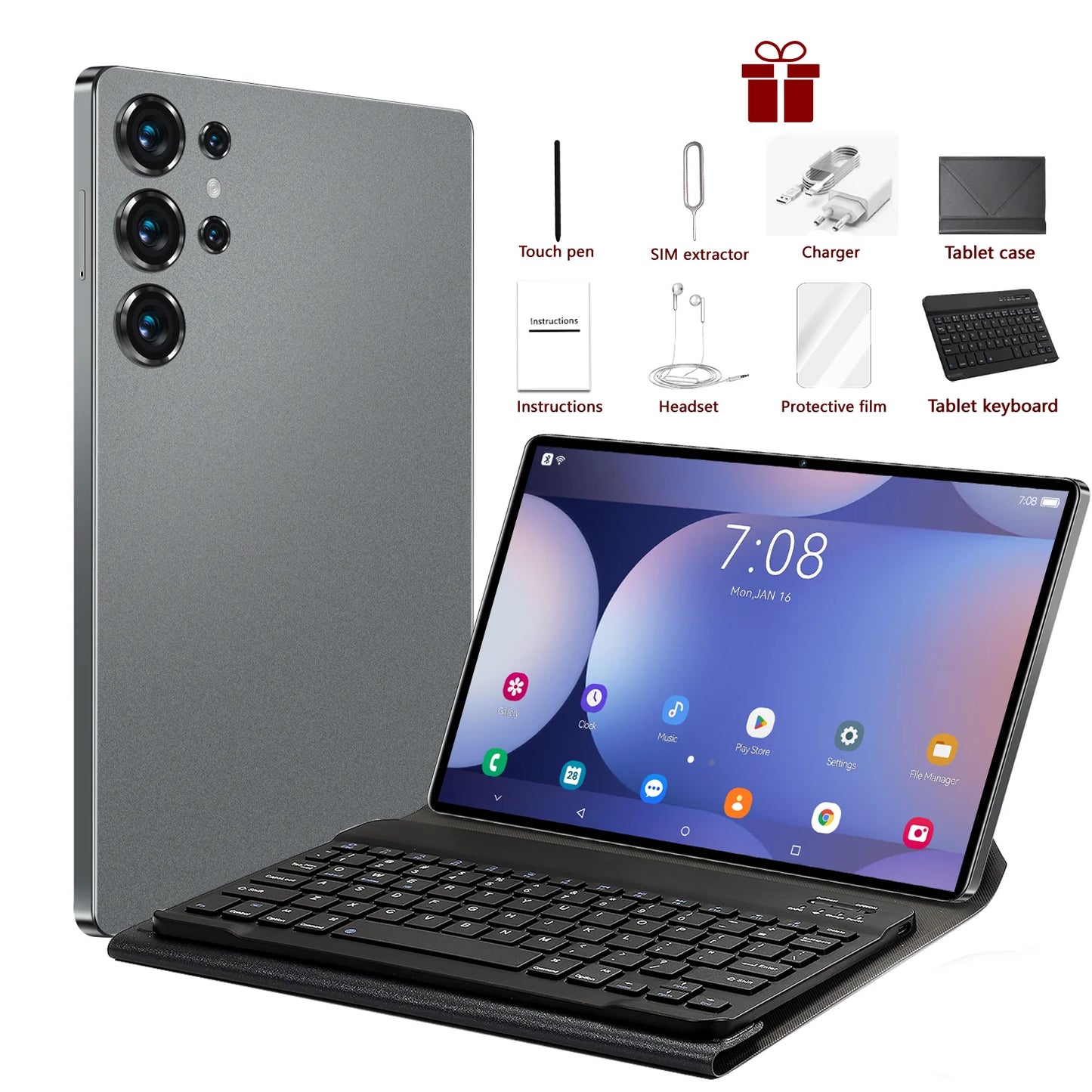 2025 S25 UItra Tablet 22GB+2T Tablet PC Android 15 Snapdragon 8 Gen3 Tablette Original Global Version 5G Dual SIM Card WiFi