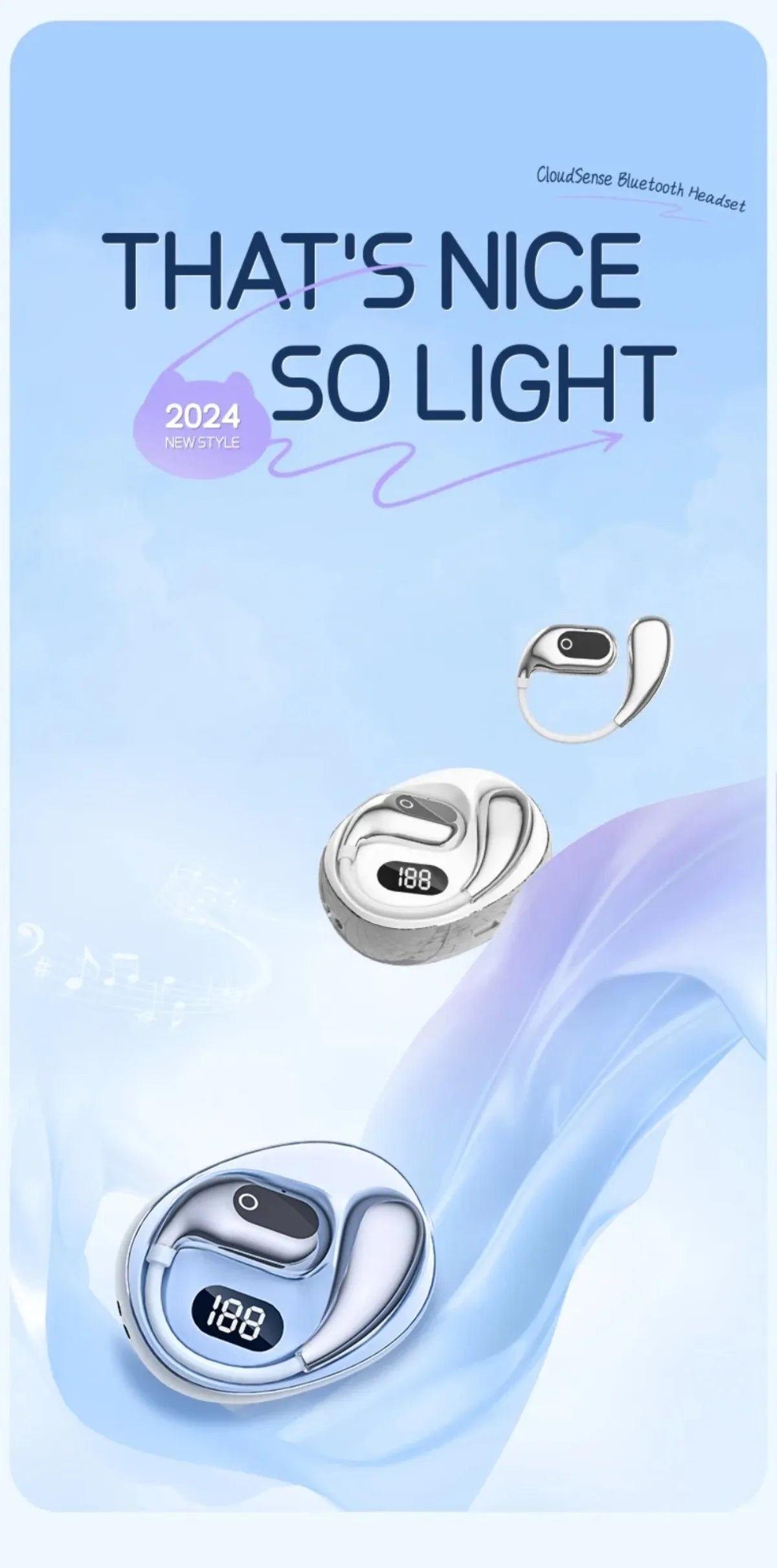 Real Time Translation Headphones 144 Languages Translator Earphones Wireless Bluetooth 5.4 Headsets for Business Office Travel