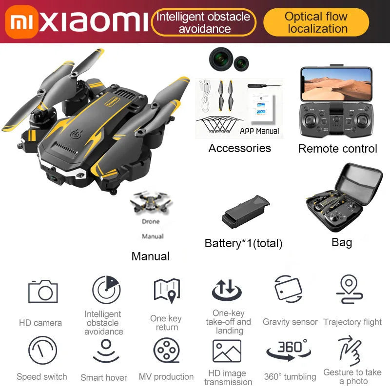 Xiaomi S6 pro Drone Aerial 8K HD Professional Foldable Obstacle Avoidance Quadcopter Dual Camera GPS WIFI RC UAV Christmas Gifts