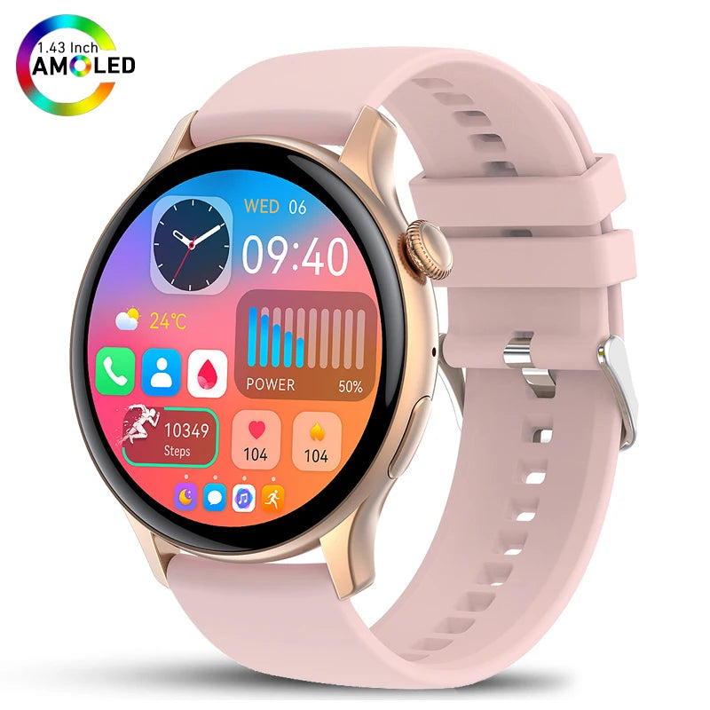 2025 Xiaomi New Real AMOLED HD Smartwatch Ladies Health Monitoring AI Voice Bluetooth Call Smart Watch