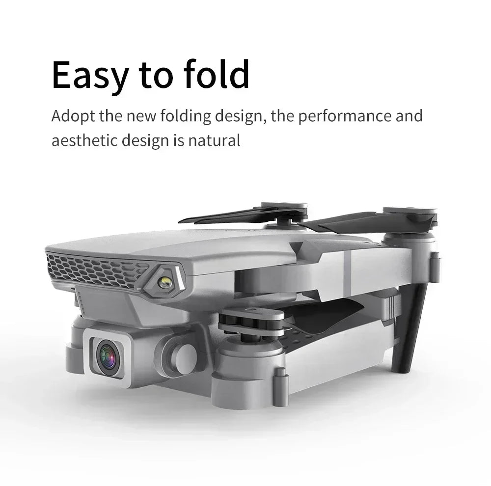 E88 Pro RC Drone WiFi FPV Height Hold Foldable Obstacle Avoidance 4K Wide-Angle HD Camera Quadrotor Helicopter Children's Toys