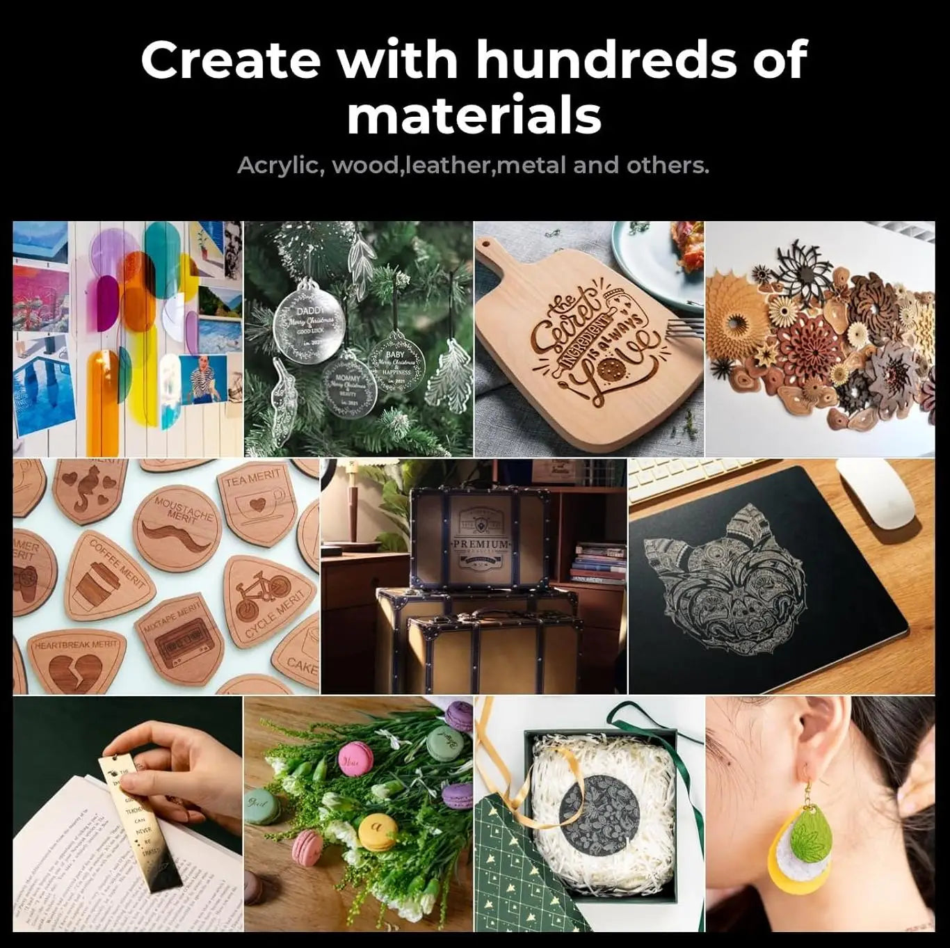 Xtool P2S 55W CO2 Laser Cutter All-In-1 Desktop Engraver Machine for Metal Leather Glass Acrylic Paper-New Condition