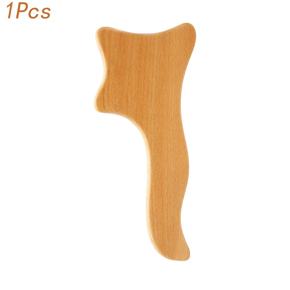 ZONGKUNG 1PCS Wooden Therapy Massage Sets Pain Relief Anti Cellulite Body Slimmling Gua Sha Back Massager Maderoterapia Corporal