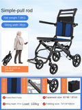 Airplane travel wheelchair rolling chair 7.8kg portable folding  safe  simple walking stick  elderly hand brake