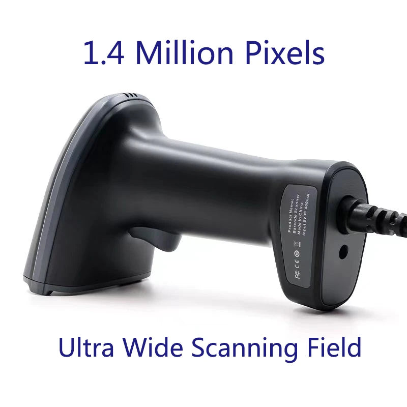 2D/1D OCR Barcode Scanner Handheld Portable Wired USB Reader MRZ PDF417 Data Matrix for Retail Store /Passport Identity Card