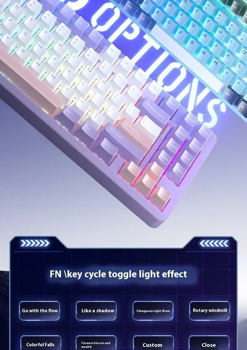 LEOBOG Hi86 Mechanical Keyboard Three-mode Aluminum Alloy Hot-Swap RGB Light Gasket Game Keyboard Customized Esports Accessories