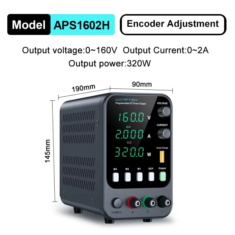 Wanptek Laboratory Power Supply Adjustable 30V 60V 120V For Phone Repair Regulated Lab Bench DC Power Supplies