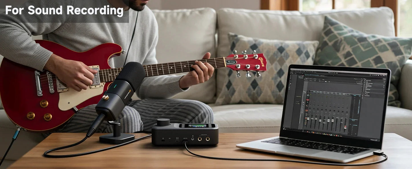 NearStream Dynamic XLR USB Mic Desktop Professional Microphone Plug-and-Play for Gaming Studio Streaming Podcast Recording pc