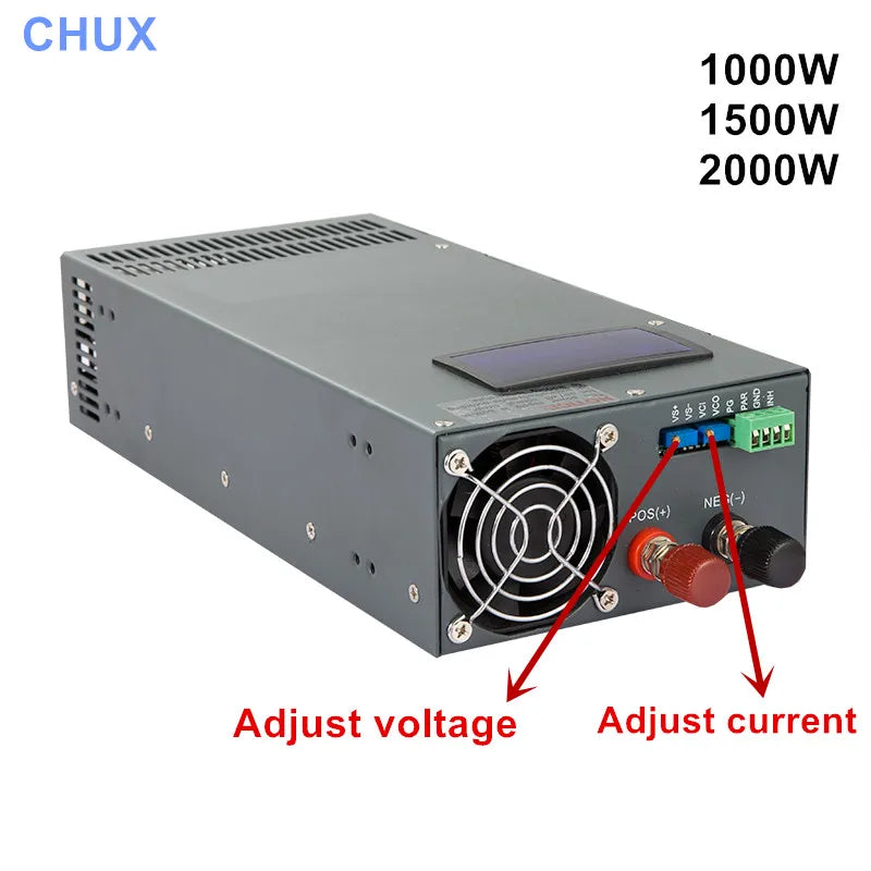 2000W DC Switching Power Supply Display Voltage Adjustable 0-12V15V 24V 36V 48V 60V 72V 80V 90V 100V 110V 220v 300v AC DC  SMPS