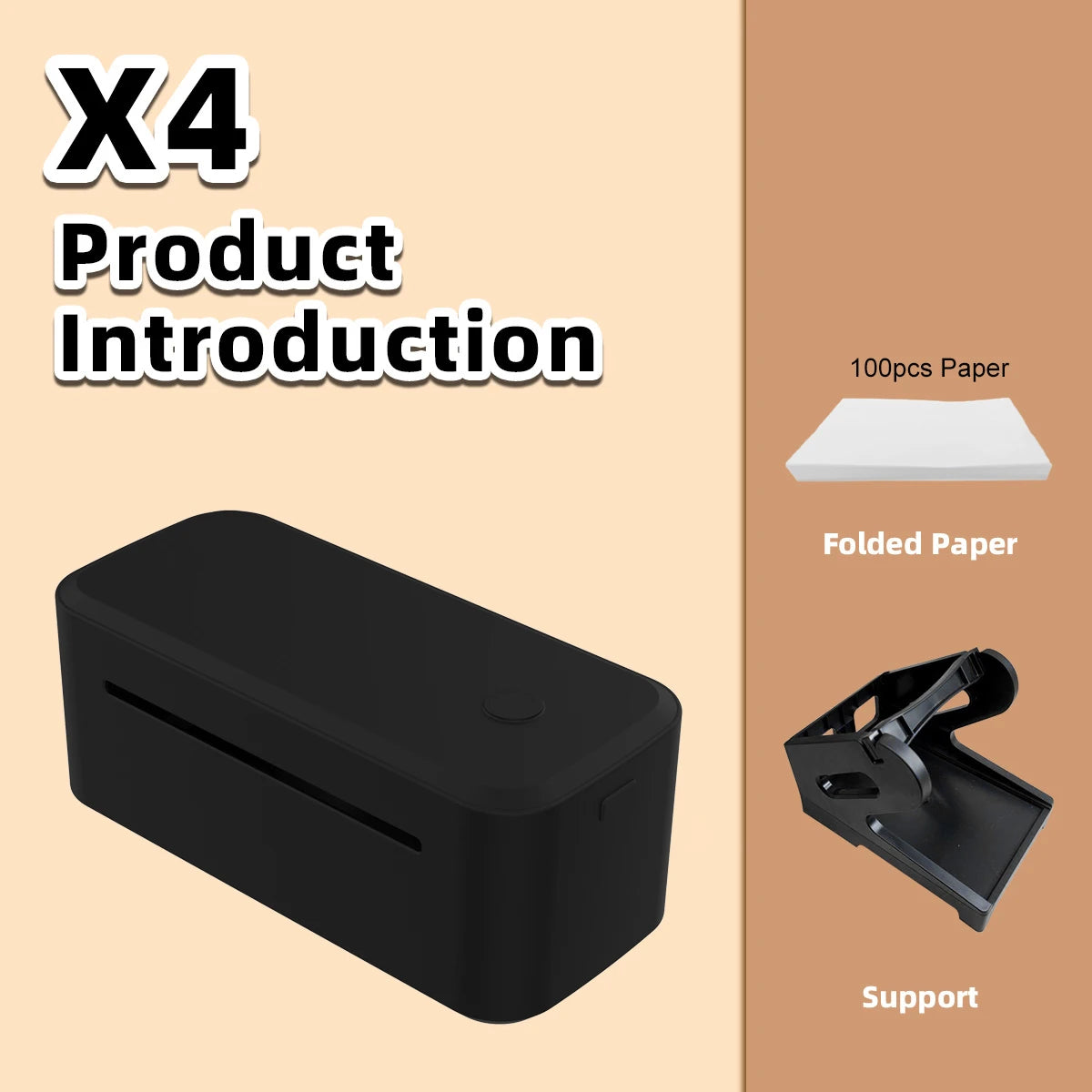 Marklife X4 Bluetooth Thermal Label Printer Wireless Small Shipping Label Printer 4X6 Compatible with iPhone Android Mac Window