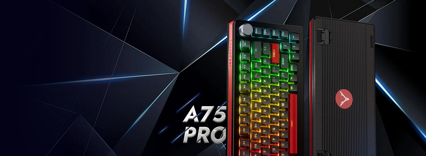 DrunkDeer A75 Pro HE Magnetic Switch Gaming Keyboard Rapid Trigger Wired RGB Mechanical Keyboard Hot-Swap Gasket Mount