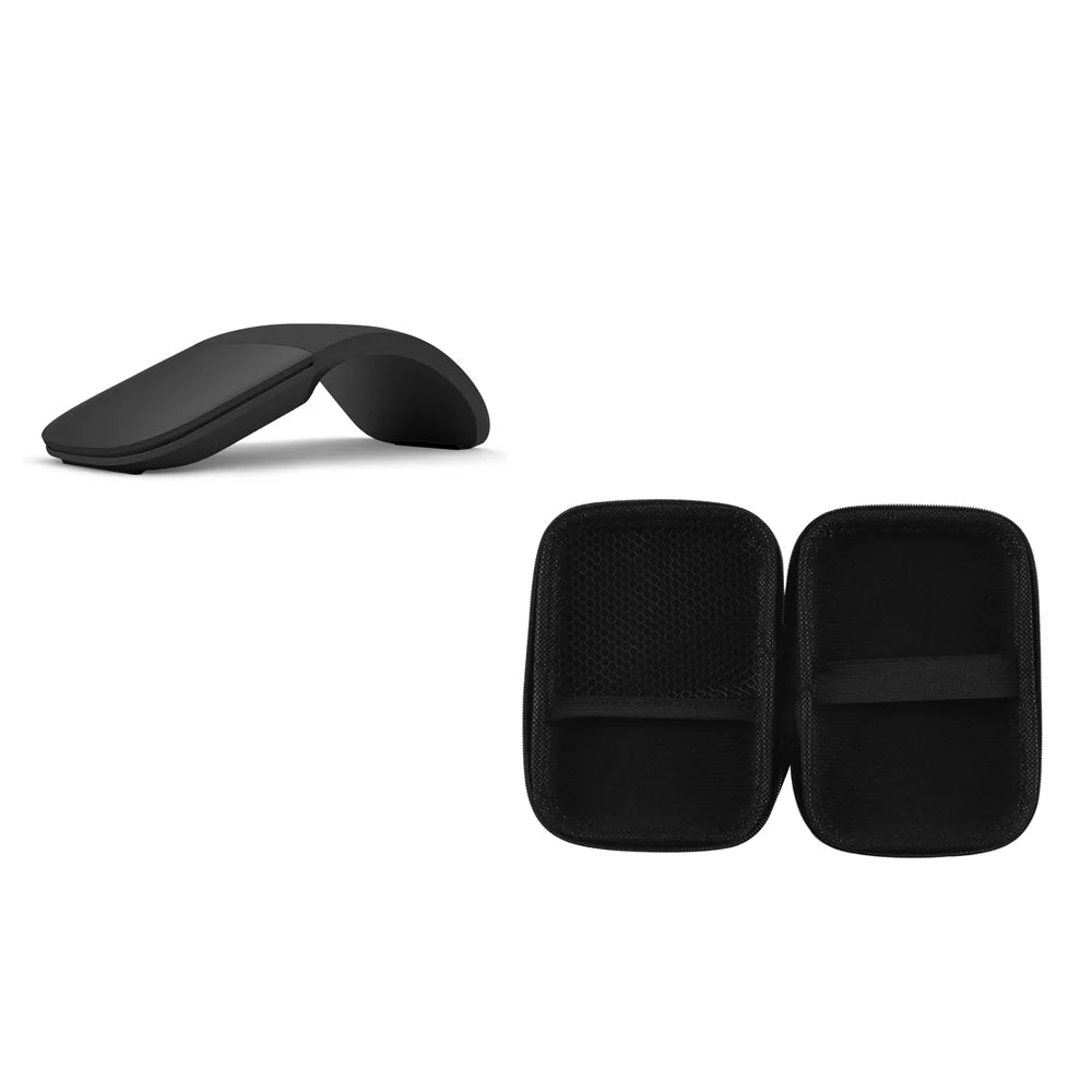 Bluetooth 4.0 Wireless Silent Arc Touch Mouse With Bag Foldable Ultra Thin Gaming Mouse For Microsoft Laptop