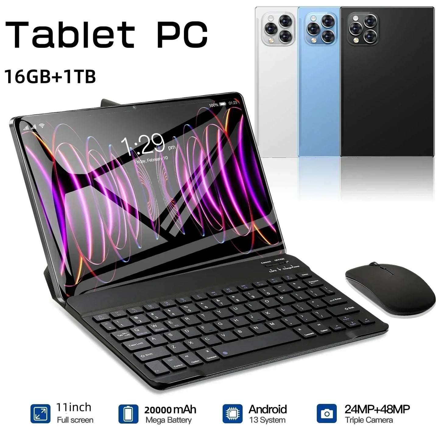 2025 5G Tablet Pad 15 Pro Android 14.0 Brand New 11 inch 22GB RAM 2TB ROM Tablet 24MP 48MP 20000mAh 10Core WIFI Network Tablet