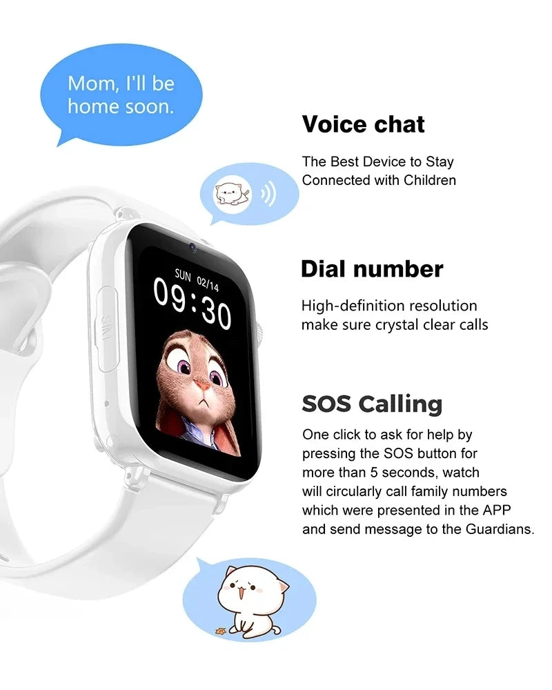 For Xiaomi Kids Smart Watch 5G GPS Location Video Call Sim Card Child Camera Waterproof Upgrade SOS For Boys Girls