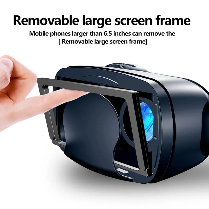 VRG Pro VR Glasses Virtual Reality Headset Devices Viar 3D Helmet Goggles Lenses Smart For Smartphone Cell Phone For 5-7' Mobile