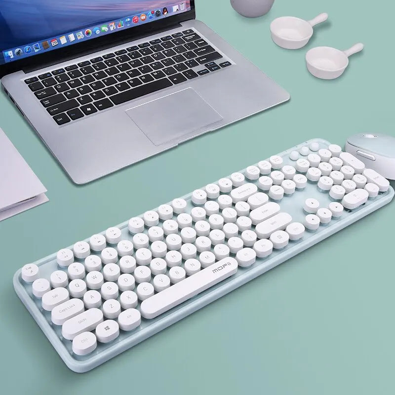 Colorful Sweet Wireless Keyboard And Mouse Set - Combo Pack for Sweet Home Decor And Personal Use